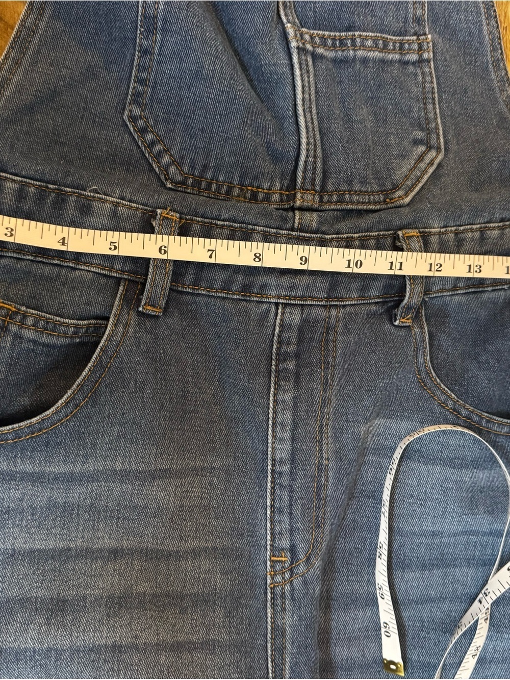 Source Unknown Blue Women's Denim Barrel Overalls - Picture 4 of 10